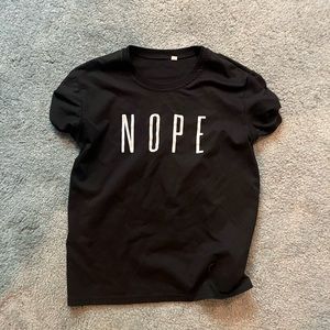 Nope graphic tee
